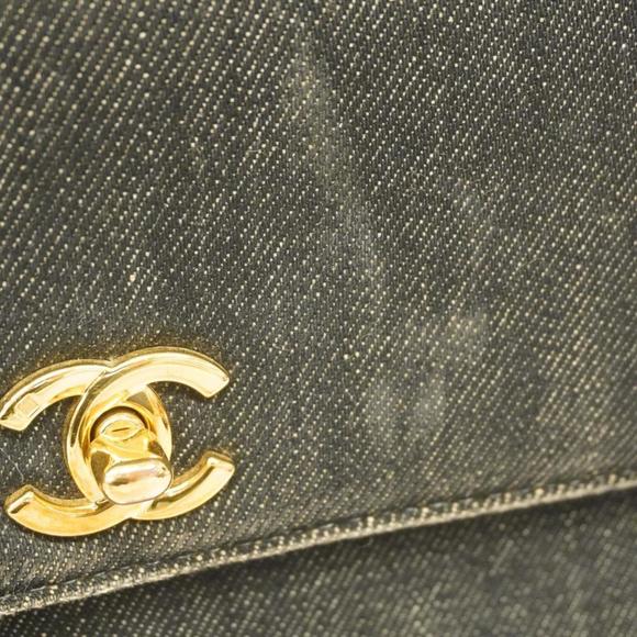 Chanel handbag denim black ladies - Picture 9 of 16